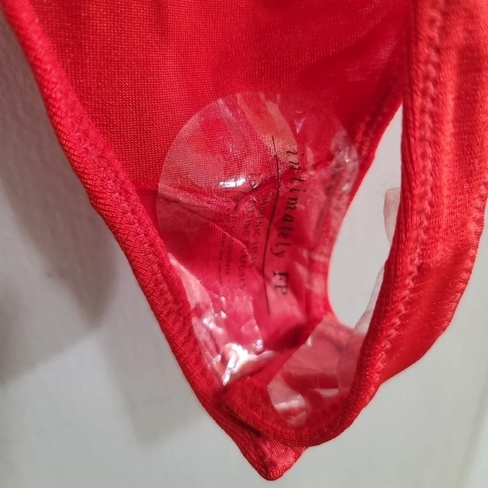 NWT Free People Women's Cowls In The Club Bodysuit Small Red